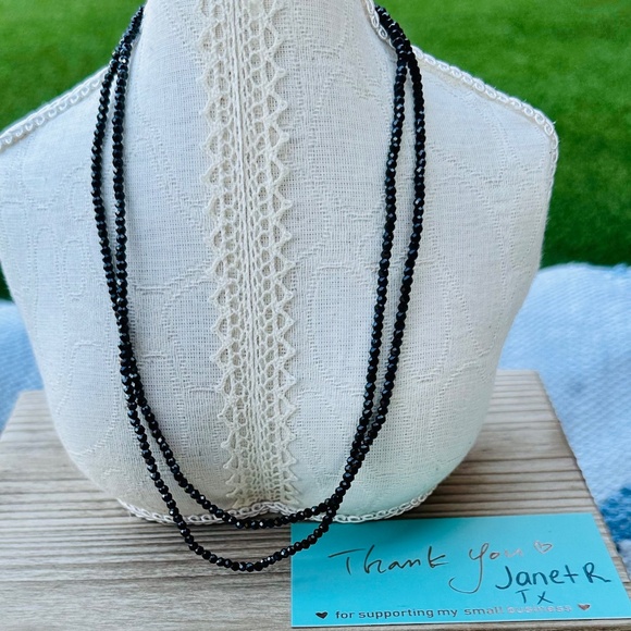 Used Tiffany & Co.Ziegfeld Black Spinel 32” Chain Necklace - Picture 3 of 8